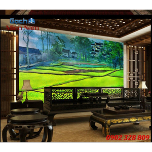 Tranh gạch 3d đồng quê ốp tường DQ83