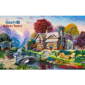 Tranh gạch 3d đồng quê ốp tường DQ84