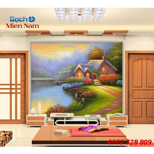 Tranh gạch 3d đồng quê ốp tường DQ85