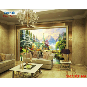 Tranh gạch 3d đồng quê ốp tường DQ86