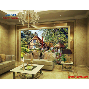 Tranh gạch 3d đồng quê ốp tường DQ90
