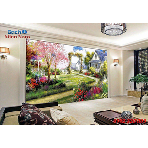 Tranh gạch 3d đồng quê ốp tường DQ93