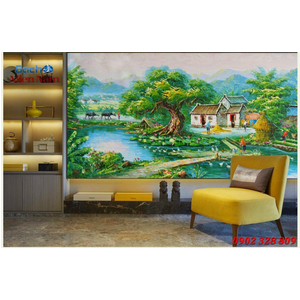 Tranh gạch 3d đồng quê ốp tường DQ73