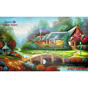 Tranh gạch 3d đồng quê ốp tường DQ91