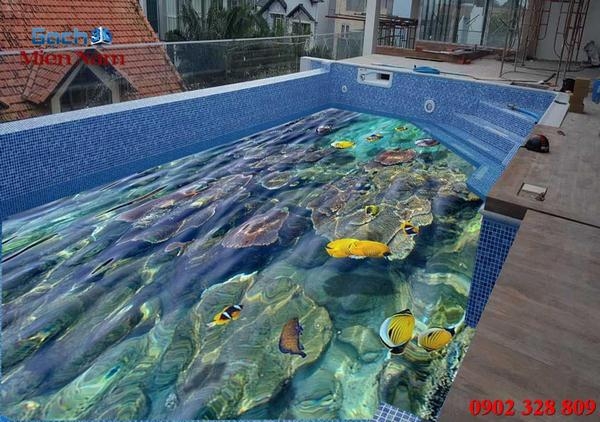 tranh gạch 3d hồ bơi tại vũng tàu tranh gạch 3d hồ bơi tại vũng tàu