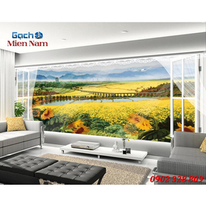 Tranh gạch 3d Hoa Hướng Dương HHD41