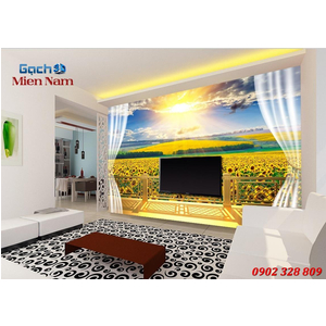 Tranh gạch 3d Hoa Hướng Dương HHD43