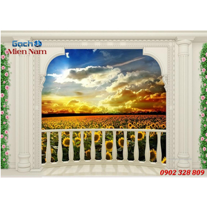 Tranh gạch 3d Hoa Hướng Dương HHD47
