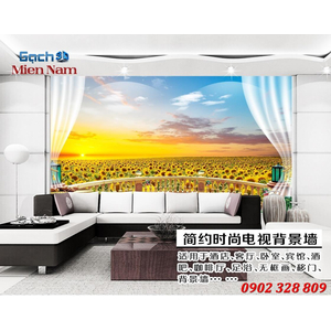 Tranh gạch 3d Hoa Hướng Dương HHD49