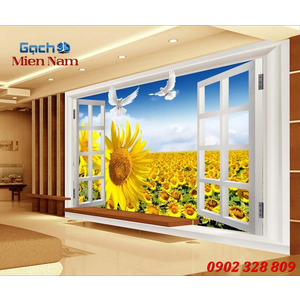 Tranh gạch 3d Hoa Hướng Dương HHD50