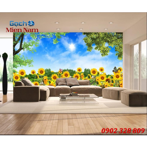 Tranh gạch 3d Hoa Hướng Dương HHD51