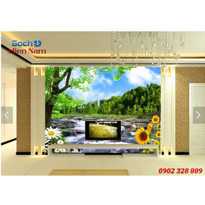 Tranh gạch 3d Hoa Hướng Dương HHD60