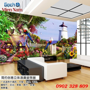 Tranh gạch 3d Hoa Hướng Dương HHD68