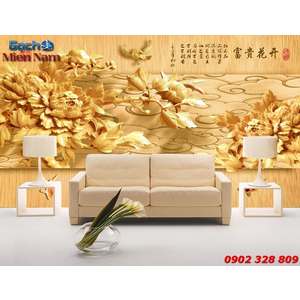 Tranh Gạch 3d Hoa Mẫu Đơn HMD38