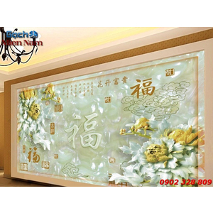 Tranh Gạch 3d Hoa Mẫu Đơn HMD31