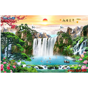 Tranh gạch 3d núi sông STM76