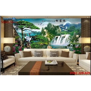 Tranh gạch 3d núi sông STM85