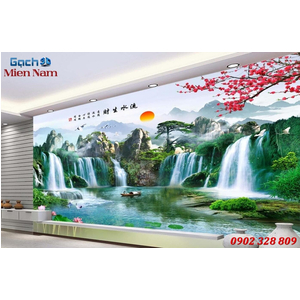 Tranh gạch 3d núi sông STM86