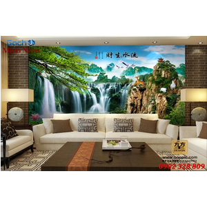 Tranh gạch 3d núi sông STM97