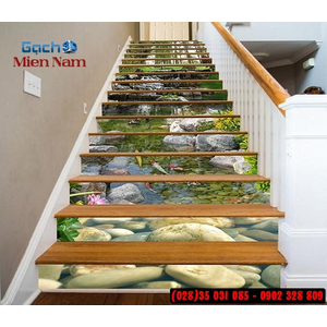 Tranh gạch 3d ốp bậc cầu thang BCT103