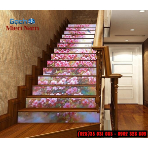 Tranh gạch 3d ốp bậc cầu thang BCT105