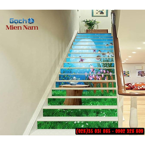 Tranh gạch 3d ốp bậc cầu thang BCT109