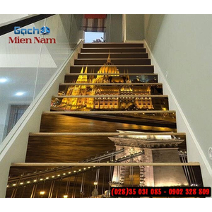 Tranh gạch 3d ốp bậc cầu thang BCT110