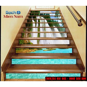 Tranh gạch 3d ốp bậc cầu thang BCT112