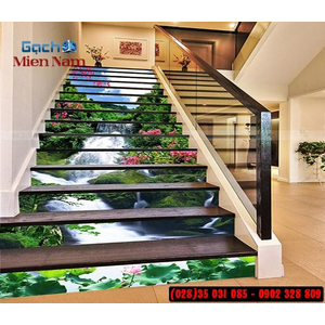 Tranh gạch 3d ốp bậc cầu thang BCT113