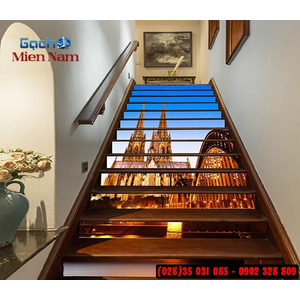 Tranh gạch 3d ốp bậc cầu thang BCT117