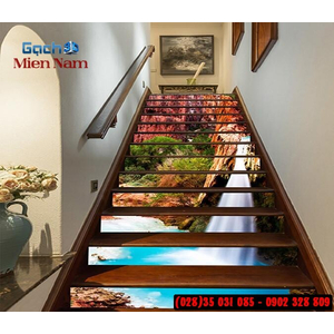 Tranh gạch 3d ốp bậc cầu thang BCT118