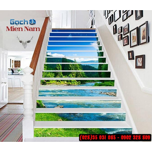 Tranh gạch 3d ốp bậc cầu thang BCT58