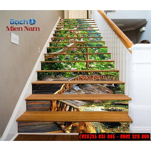 Tranh gạch 3d ốp bậc cầu thang BCT74