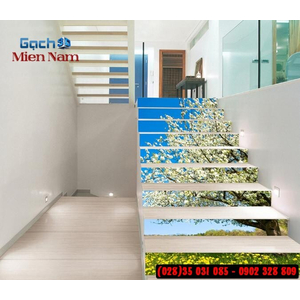 Tranh gạch 3d ốp bậc cầu thang BCT89