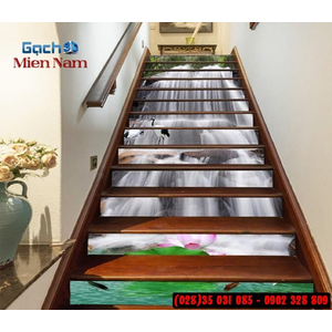 Tranh gạch 3d ốp bậc cầu thang BCT97