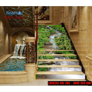 Tranh gạch 3d ốp bậc cầu thang BCT56