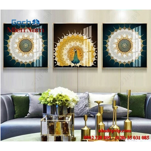 Tranh gạch 3d ốp tường bộ tam BTT141