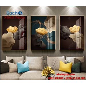 Tranh gạch 3d ốp tường bộ tam BTT142