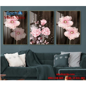 Tranh gạch 3d ốp tường bộ tam BTT145