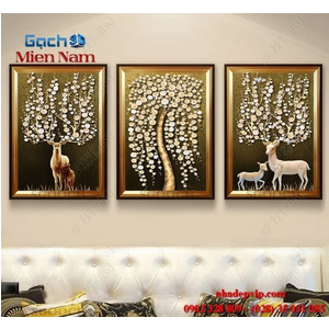 Tranh gạch 3d ốp tường bộ tam BTT146