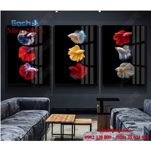 Tranh gạch 3d ốp tường bộ tam BTT148