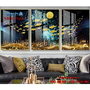 Tranh gạch 3d ốp tường bộ tam BTT156