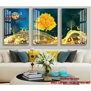 Tranh gạch 3d ốp tường bộ tam BTT157