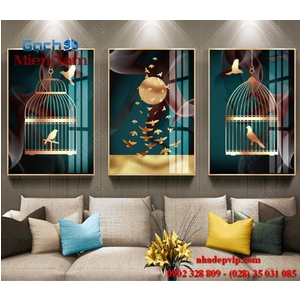 Tranh gạch 3d ốp tường bộ tam BTT161