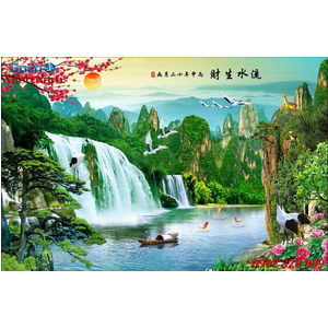 Tranh gạch 3d phòng khách STM217