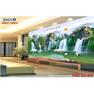 Tranh gạch 3d phòng khách STM224