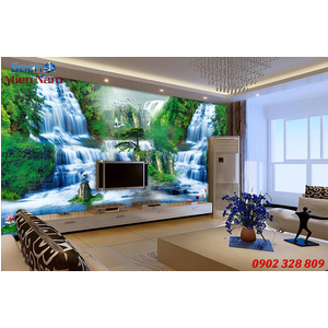 Tranh gạch 3d phòng khách STM227