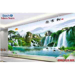 Tranh gạch 3d phòng khách STM229