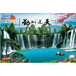 Tranh gạch 3d phòng khách STM231