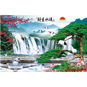 Tranh gạch 3d phòng khách STM232